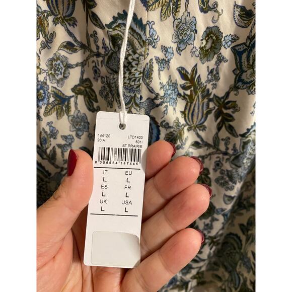 NWT Intimissimi top cami in satin & stretch lace w/paisley and floral print L - Picture 8 of 10